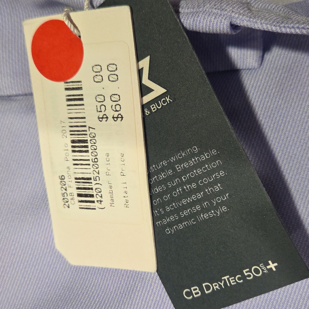 Spanish Hills Women's Golf Size M Cutter & Buck CB‎ DryTec 50 Fiona - Picture 3 of 7